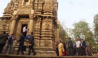 काङ्क्रेविहार अवलोकन गर्नुहुँदै राष्ट्रपति विद्यादेवी भण्डारी