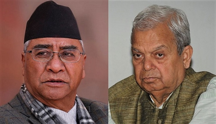 प्रधानमन्त्री शेरबहादुर देउवा र लोसपाका अध्यक्ष महन्थ ठाकुरबीच भेटवार्ता