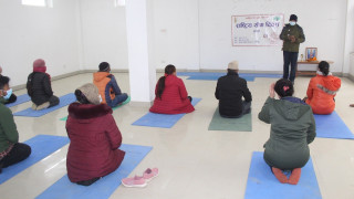 आठौँ राष्ट्रिय योग दिवस मनाइँदै