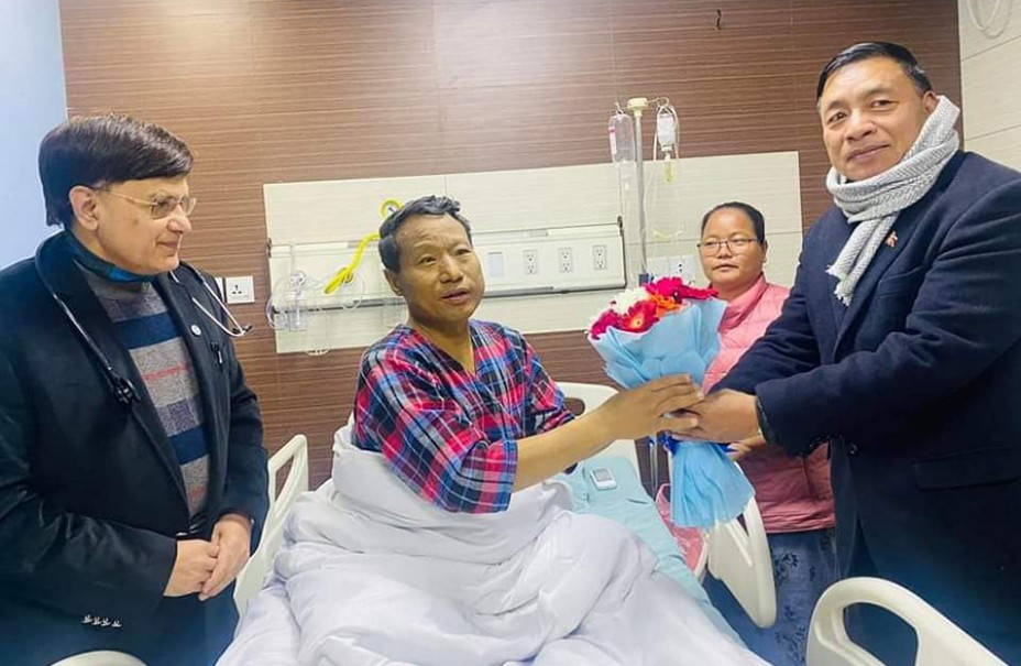 उपराष्ट्रपतिद्वारा नेता पुनको स्वास्थ्यवस्थाबारे जानकारी