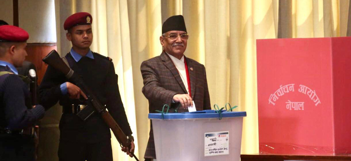 राष्ट्रपति निर्वाचन : प्रधानमन्त्रीले गरे मतदान