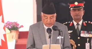 नवनिर्वाचित पौडेलद्धारा पद तथा गोपनीयताको शपथ ग्रहण