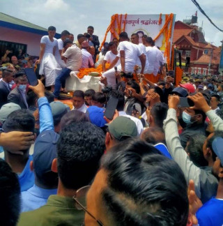 सीता दाहालको शवयात्रा (तस्वीरहरू)