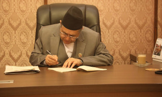 सभामुख घिमिरेद्वारा बजेट प्रमाणित