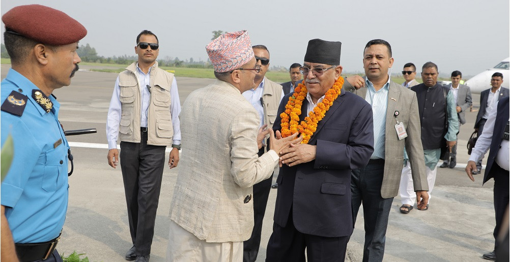 प्रधानमन्त्री पुष्पकमल दाहाल  प्रचण्ड कैलालीमा