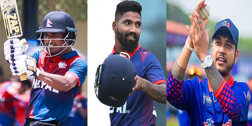 कप्तान रोहितकुमार पौडेल, सन्दीप लामिछाने र दीपेन्द्रसिंह ऐरीको सहभागिता नरहने