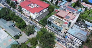 दरबारमार्गको सडक बन्द गर्दा काठमाडौंमा जाम