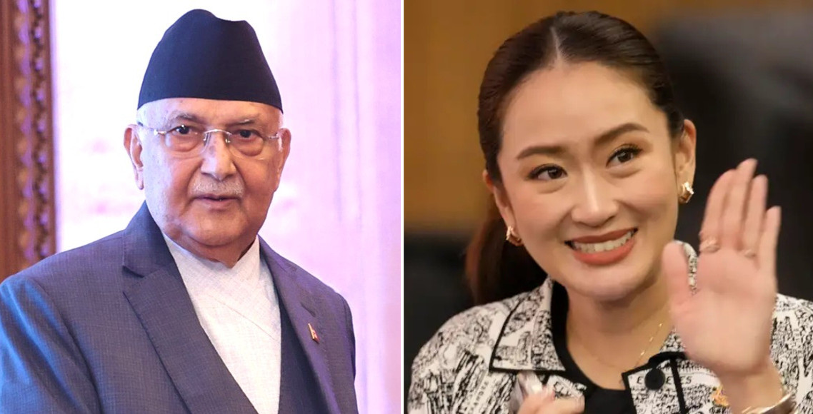 प्रधानमन्त्री ओली र थाइल्याण्डका प्रधानमन्त्री शिनावात्राबीच भेटवार्ता