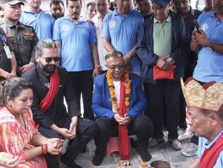 बालेनद्वारा ऐतिहासिक सिंहद्वारको उद्घाटन