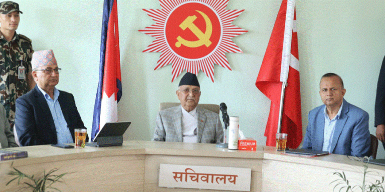 केपी  शर्मा ओलीले बोलाए  सचिवालय बैठक