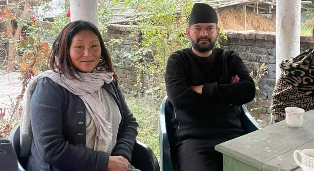 बालेन इन्दिरा रानामगरलाई भेट्न घरमै पुगे